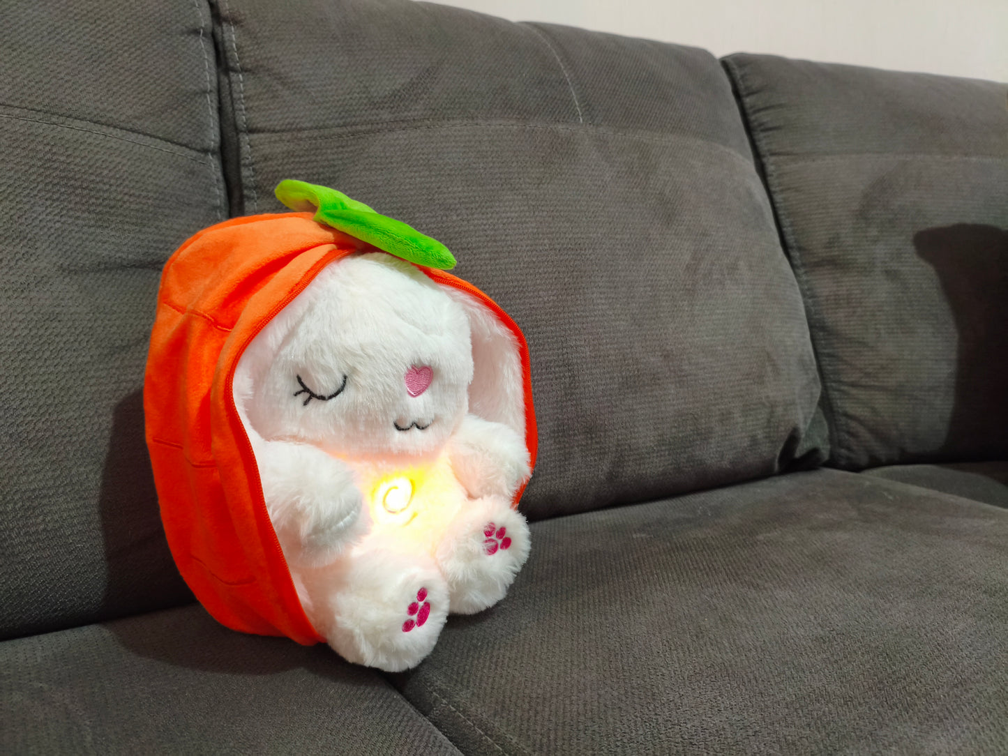 ✨ Conejito Calmante 3 en 1 | peluche Luminoso con Musica Relajante y Luces Suaves