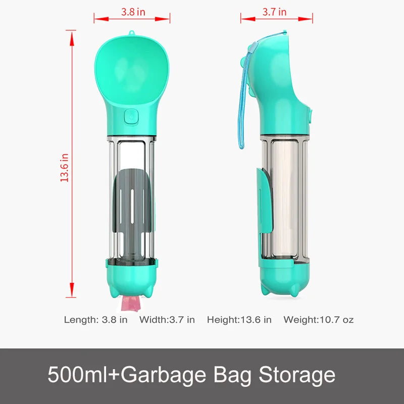 🐾 Comedero Portátil 3 en 1 para Perros – Agua, Comida y Limpieza Siempre Contigo